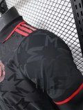 24-25 Man Utd Black Special Edition Player Version Training shirts *红标翻领