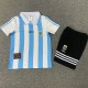 1994 Argentina Home Kids Retro Soccer Jersey