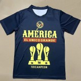 24-25 Club America Royal Blue Champion Training shirts *背后没图案