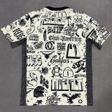 24-25 Club America Beige Black Training shirts