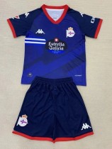 24-25 La Coruna Away Kids Soccer Jersey