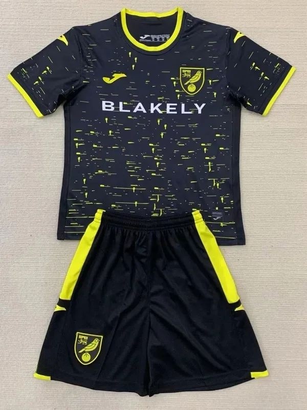 24-25 Norwich City Away Kids Soccer Jersey