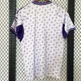 25-26 Man Utd White Purple Special Edition Fans Soccer Jersey