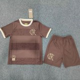 24-25 Flamengo Brown Commemorative Edition Kids Soccer Jersey