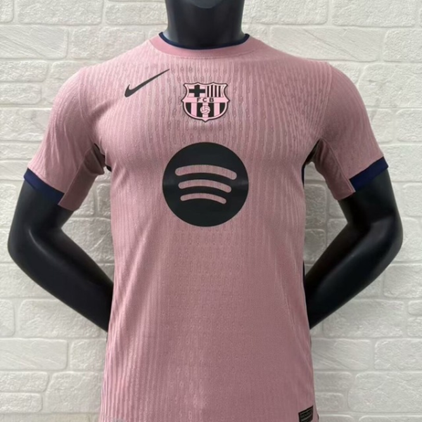 Authentic Soccer Jersey Barcelona Third Away Pink Shirt 2025/26