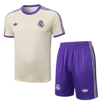 2025-26 Real Madrid Khaki Training Short Suit #D2549