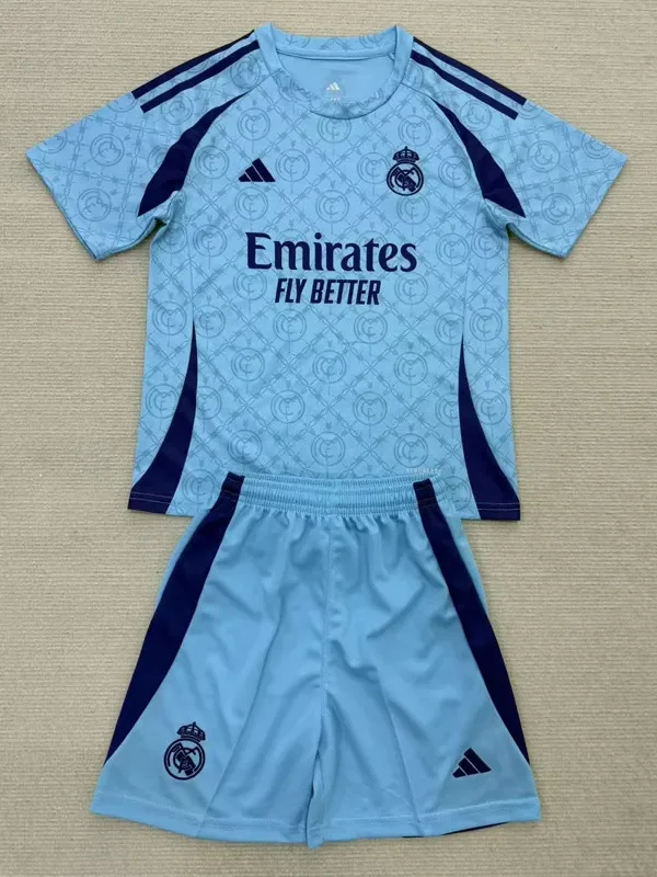 Real Madrid Blue Concept Edition Kids Soccer Jersey 25/26