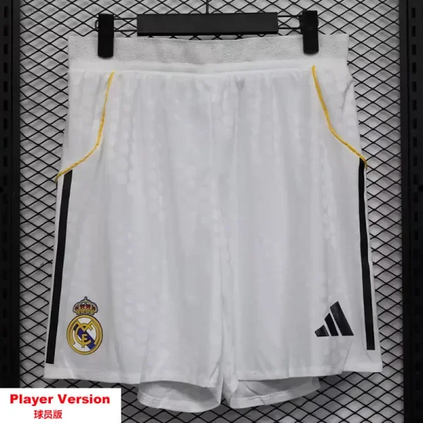2025-26 Real Madrid Home Player Version Shorts Pants (球员短裤)