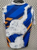 2025-26 Real Madrid Blue Orange Special Edition Fans Training Shirts