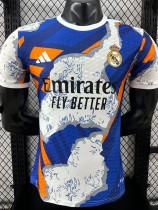 2025/26 Real Madrid Special Edition Blue White Player Version Training Shirts