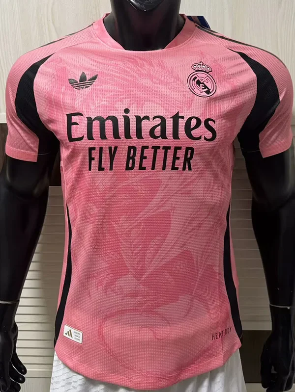 2025-26 Real Madrid Pink Special Edition Player Version Soccer Jersey