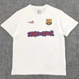 25-26 Barcelona White High Quality Casual T-Shirt