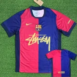 24-25 Barcelona  Home Print Personalized AD Fans Soccer Jersey