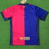 24-25 Barcelona  Home Print Personalized AD Fans Soccer Jersey