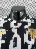 2025-26 Barcelona Black White Special Edition Player Version Training Shirts