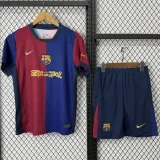 2024-25 Barcelona Home Kids Soccer Jersey (Cactus Jack)