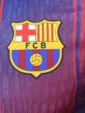 2025-26 Barcelona Home Long Sleeve Player Version Soccer Jersey (长袖球员)