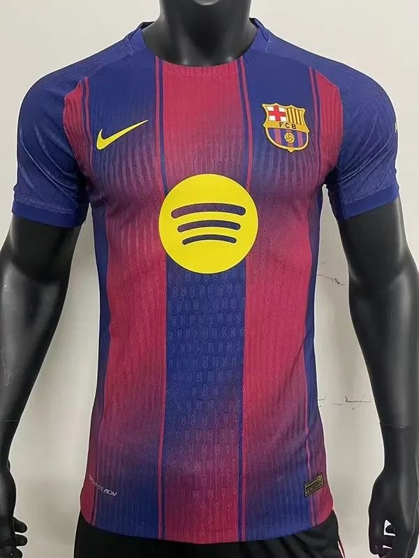 2025-26 Barcelona Home Player Version Soccer Jersey