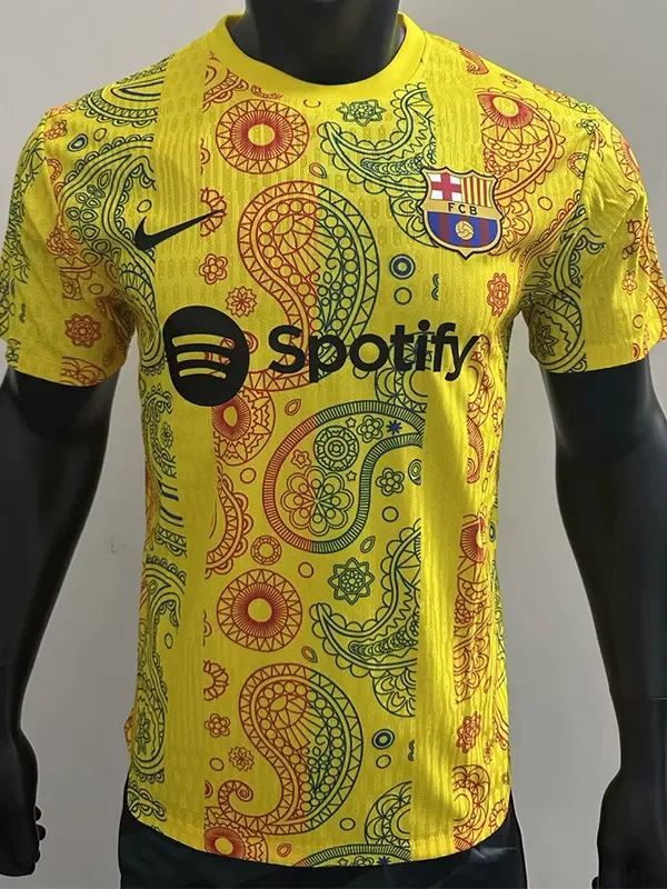 2025-26 Barcelona Yellow Special Edition Player Version Training Shirts