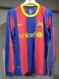 2010-2011 Barcelona Home Player Version Long Sleeve Retro Soccer Jersey 长袖球员