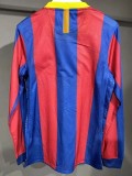 2010-2011 Barcelona Home Player Version Long Sleeve Retro Soccer Jersey 长袖球员