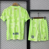 2024-25 Barcelona Third Kids Soccer Jersey (Cactus Jack)