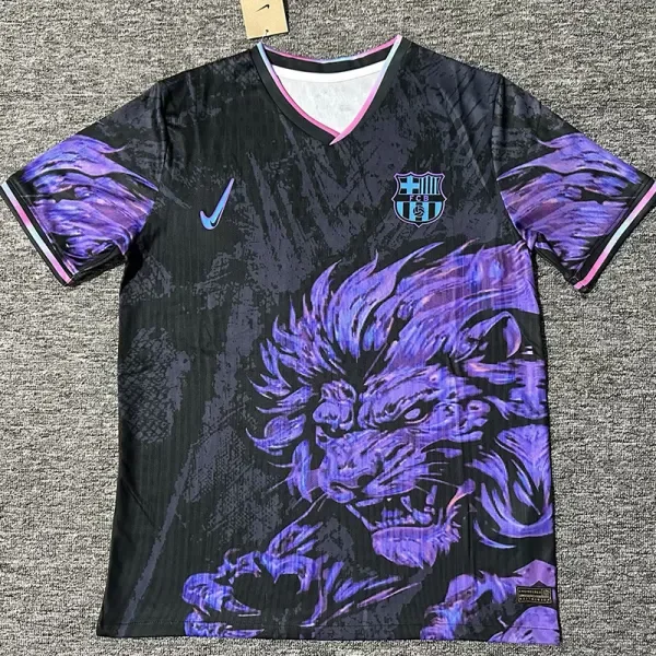 2025-26 Barcelona  Purple Black Special Edition Fans Training Shirts