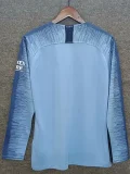 2018-2019 Man City Home Long Sleeve Retro Soccer Jersey (长袖)