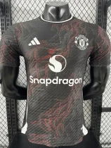 2025-26 Man Utd Black Red Special Edition Player Version Training shirts