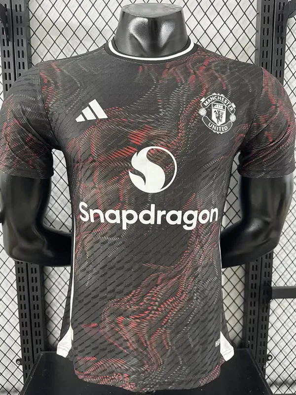 2025-26 Man Utd Black Red Special Edition Player Version Training shirts