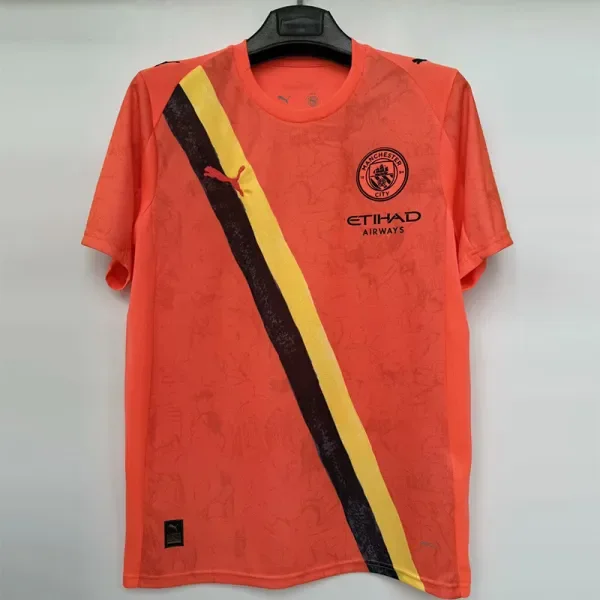 2025-26 Man City Orange Goalkeeper 1:1 Fans Soccer Jersey