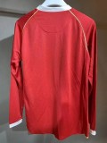 2006-2007 Man Utd Home Player Version  Long Sleeve Retro Soccer Jersey
