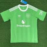 2025-26 Man Utd Green Goalkeeper Fans Soccer Jersey