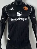 2025-26 Man Utd Black Special Edition Player Version Training shirts (ad圆领)