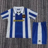 1994-1996 Man Utd Away Kids Retro Soccer Jersey