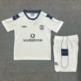 2000-2001 Man Utd Away Kids Retro Soccer Jersey