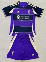 2025-26 Liverpool Purple Concept Edition Kids Soccer Jersey