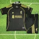 2025-26 Liverpool Black Kids Soccer Jersey