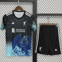 2025-26 Liverpool Black Blue Special Edition Kids Training