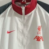2025-26 Liverpool White Black Windbreaker
