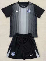 Chelsea Black Goalkeeper Kids Soccer Jersey 2025/26