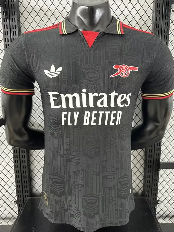 2025-26 Arsenal Black Special Edition Player Version Training Shirts