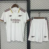 2025-26 Arsenal White Kids Soccer Jersey