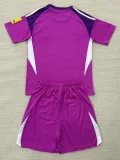 2025-26 Newcastle Purple Goalkeeper Kids Soccer Jersey