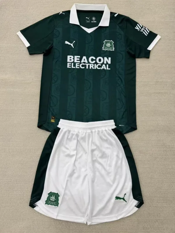 2025-26 Plymouth FC Home Kids Soccer Jersey