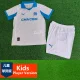 2025-26 Marseille Home Kids Player Version Soccer Jersey 球员