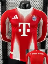 2025-26 Bayern Home Long Sleeve Player Version Soccer Jersey (长袖球员)