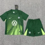 2025-26 Wolfsburg Home Kids Soccer Jersey