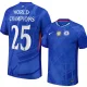 25-26 Chelsea Home Print World Champions #25 Fans Soccer Jersey
