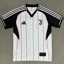 25-26 Juventus  White Casual Edition Baseball Jersey